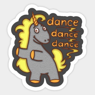 funny dancing pony Sticker